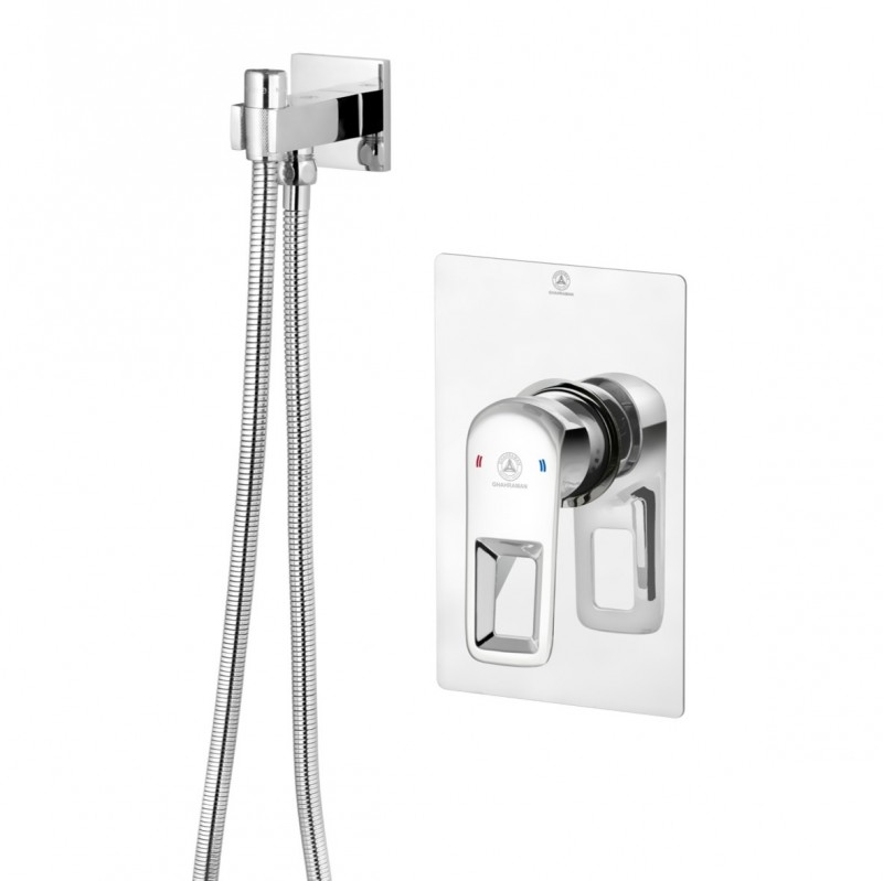 شیر توالت توکار قهرمان مدل فلت