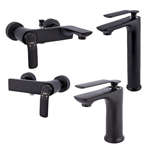 ست شیرالات راسان مدل آوات مشکی