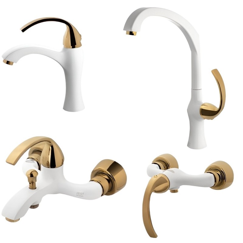 ست 4 تکه شیرآلات البرز روز مدل رومئو