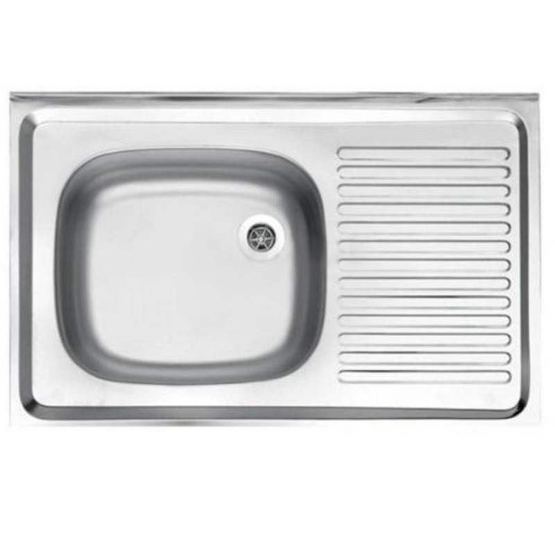 سینک پرسی استیل البرز مدل ساحل 0.5*50*80 روکار