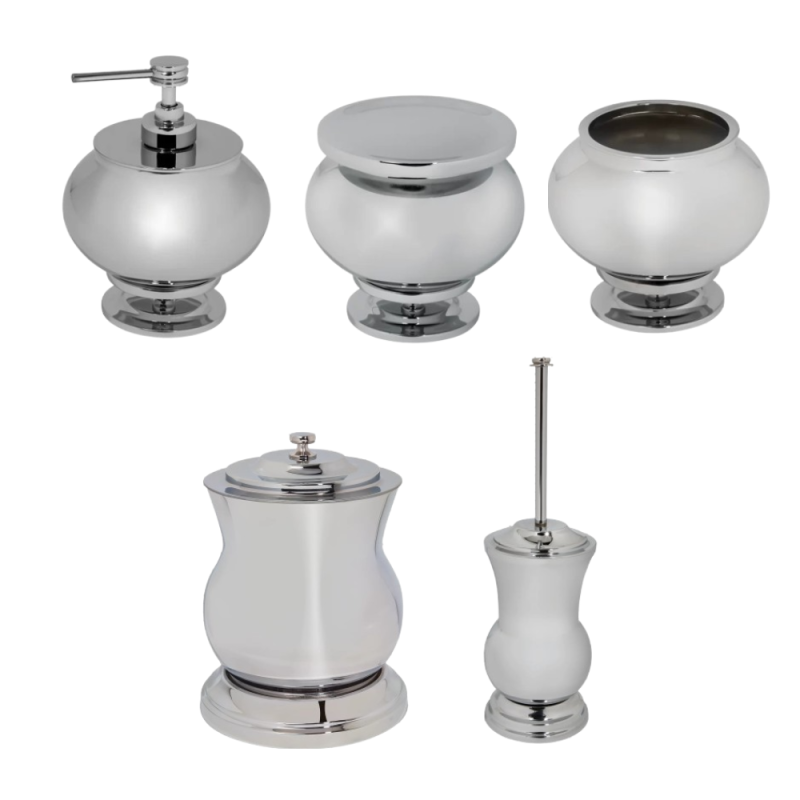 ست اکسسوری سرویس بهداشتی رومیزی 5تکه DORITA مدل CURVE