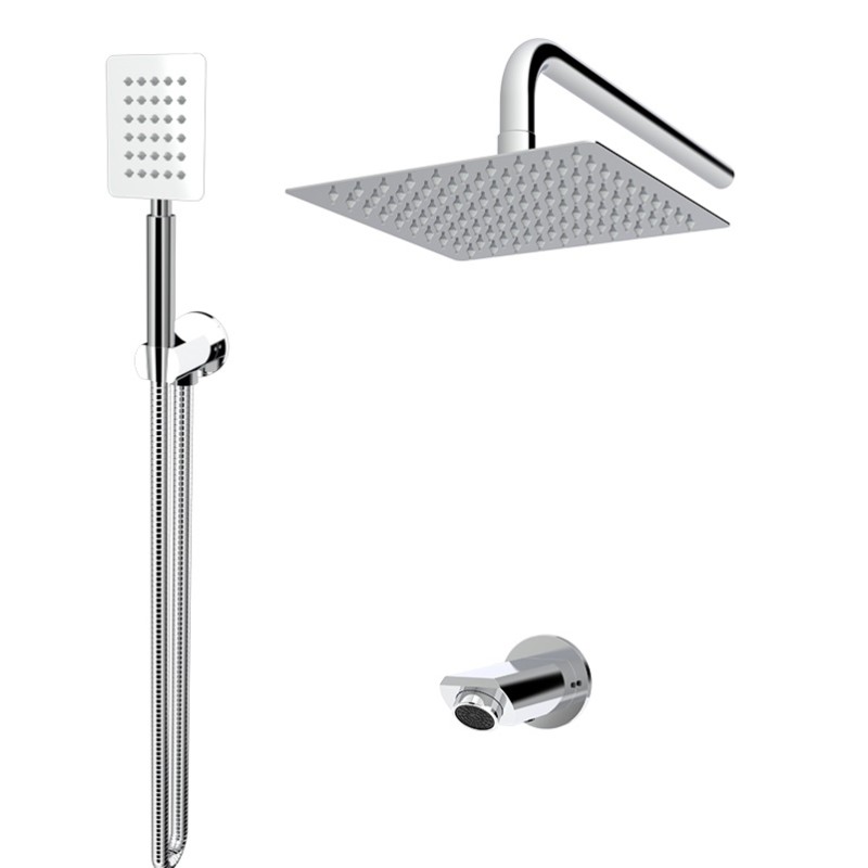 متعلقات شیر توکار حمام بهفر مدل فلت