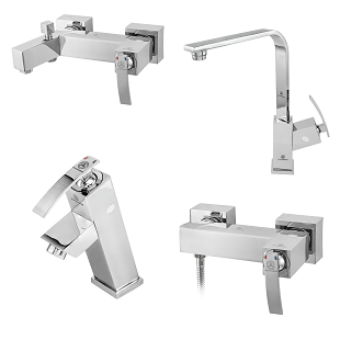 ست 4 تکه شیرالات قهرمان مدل فلت صدف