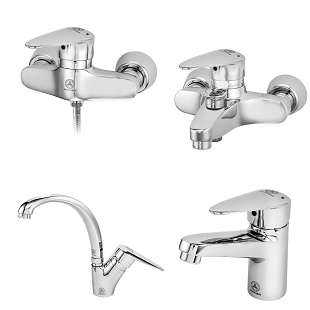 ست 4 تکه شیرآلات قهرمان مدل سوئیسی