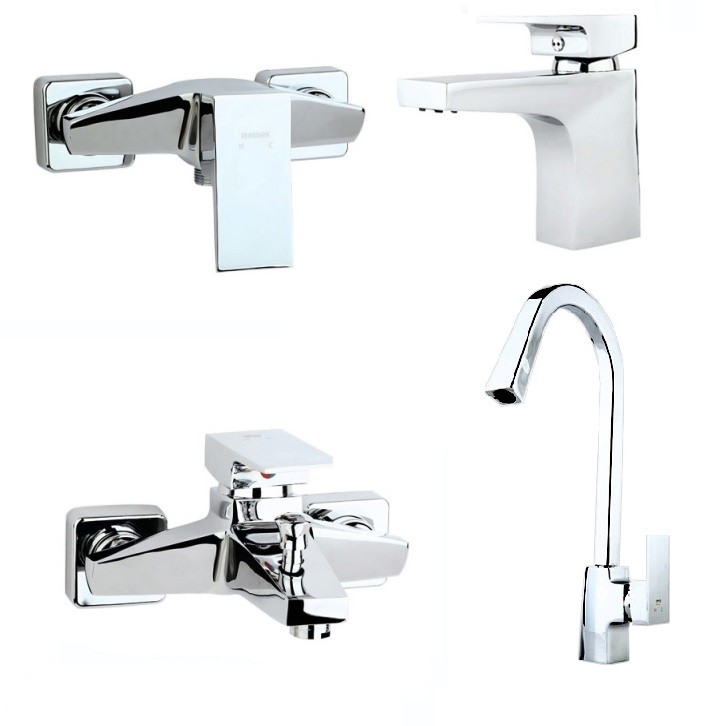 ست 4 تکه شیرآلات راسان مدل النا