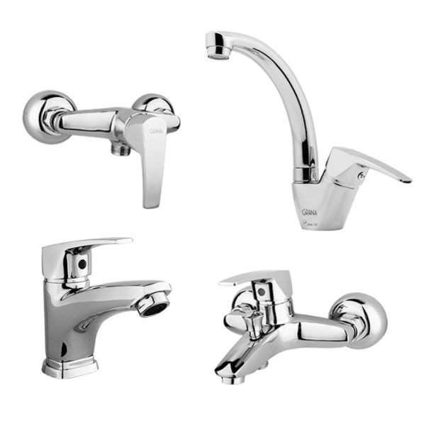 ست 4 تکه شیرآلات گرانا مدل وندو
