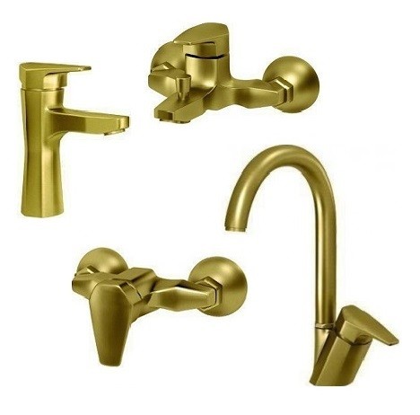 ست 4 تکه شیرآلات گرانا مدل اکونوم طلامات