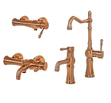 ست 4 تکه شیرآلات هانزا رزگلد