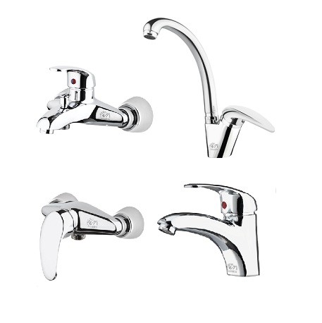 ست 4 تکه شیرالات شاهین مدل آریان