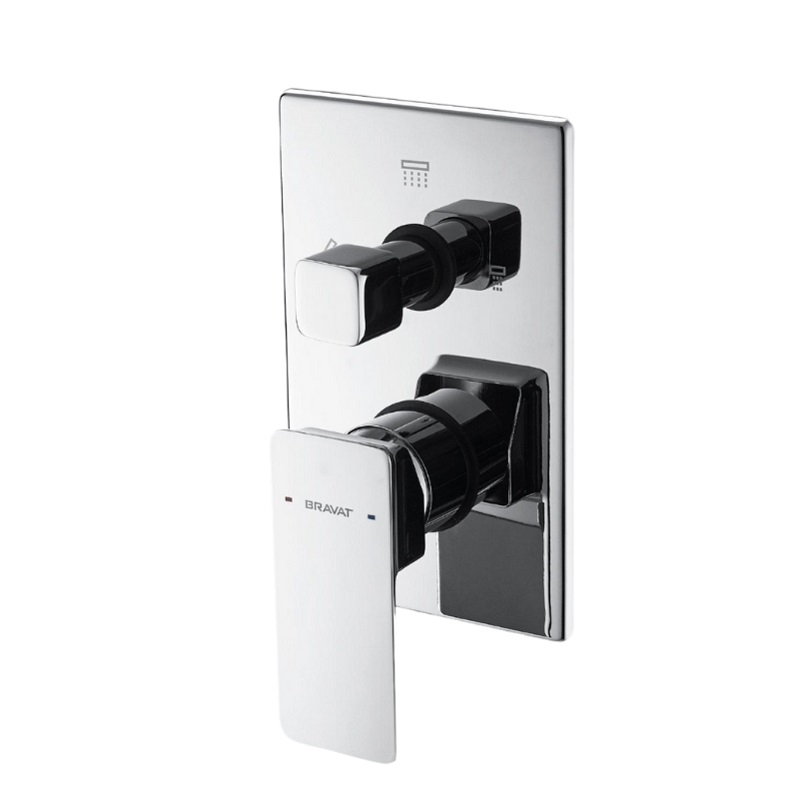 شیر حمام توکار  Bravat مدل PHILLIS کد P 69195C-1-07 + D982CP-B-07