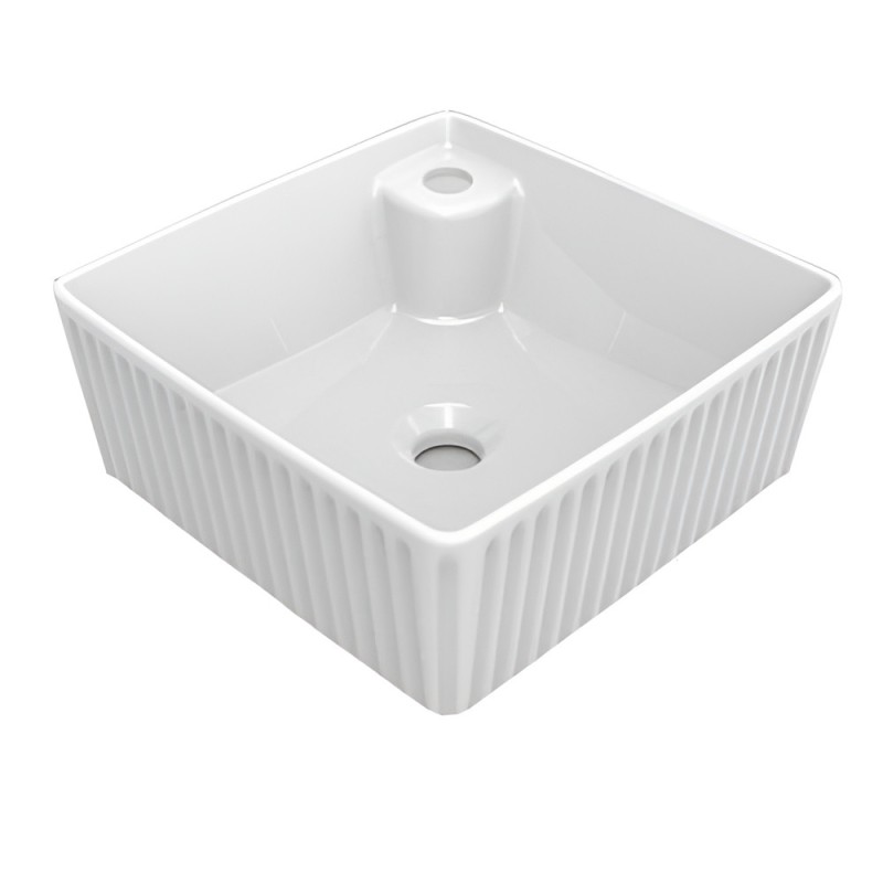 روشویی روکابینتی گاتریا مدل مربع GTBRM40 شیر سرخود