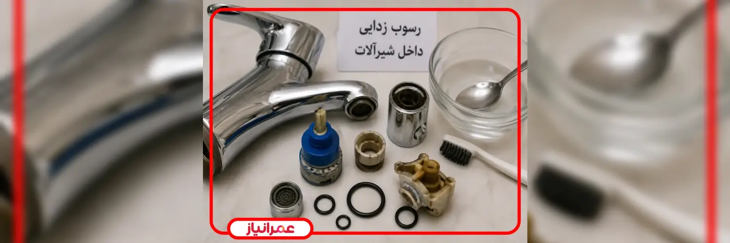 از بین بردن رسوب داخل شیرآلات