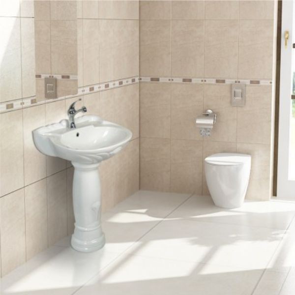 روشویی پایه دار گلسار مدل یاس