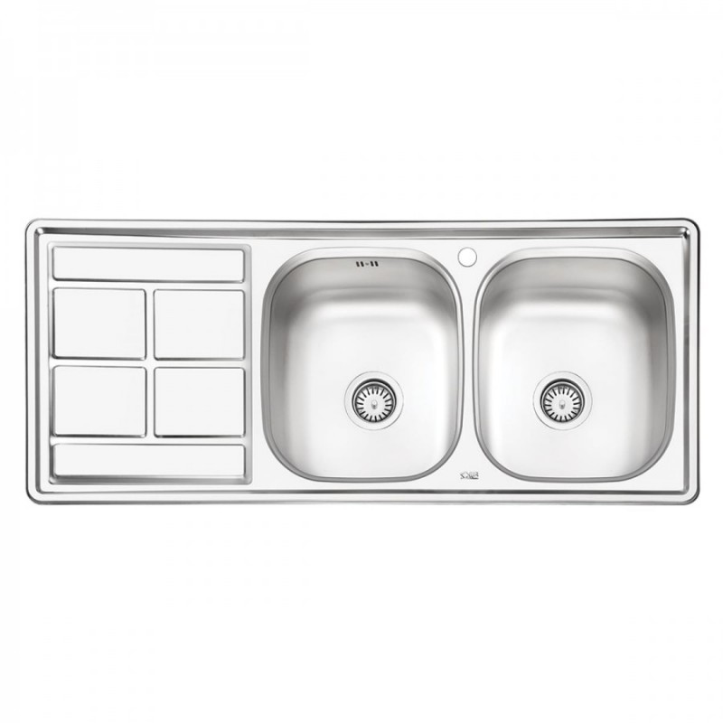 سینک نیمه فانتزی توکار ایلیا استیل مدل 4034D