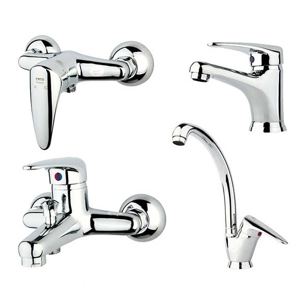 ست چهار تکه شیرآلات راسان مدل درنا