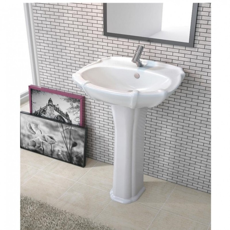 روشویی پایه دار سینا چینی مدل آذین