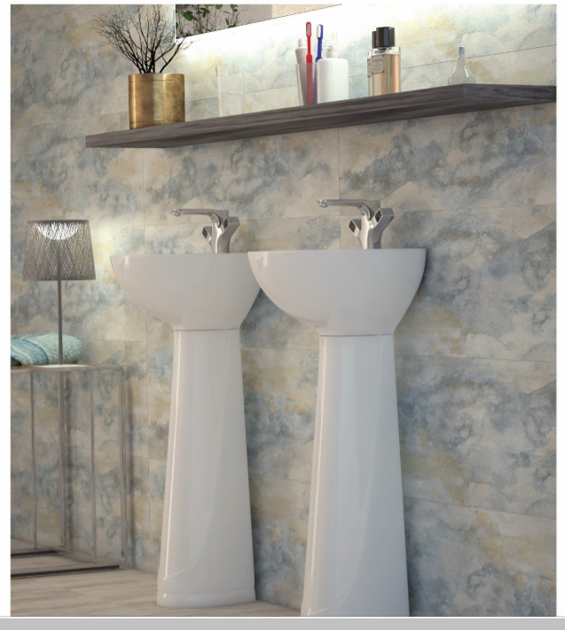 روشویی پایه دار سینا چینی مدل کاملیا