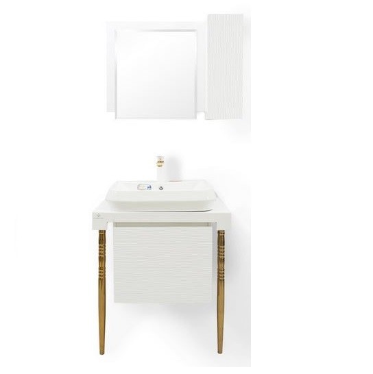 فول ست روشویی کابینتی بومرنگ مدل گراویتی پایه دار