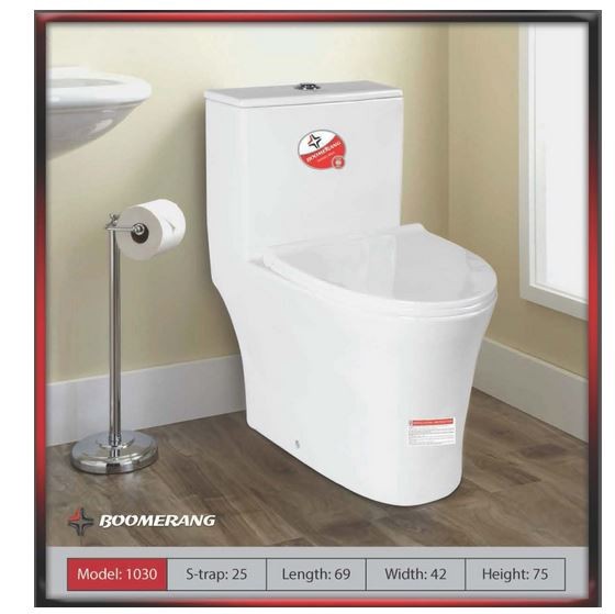 توالت فرنگی بومرنگ مدل MJ1030