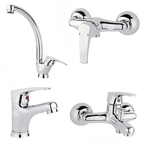 ست چهار تکه شیرآلات راسان مدل افسون