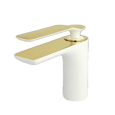 شیر روشویی راسان مدل ویولت سفید طلا