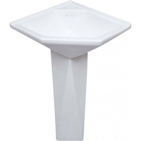 روشویی گوشه پایه دار پارس سرام مدل دیاموند