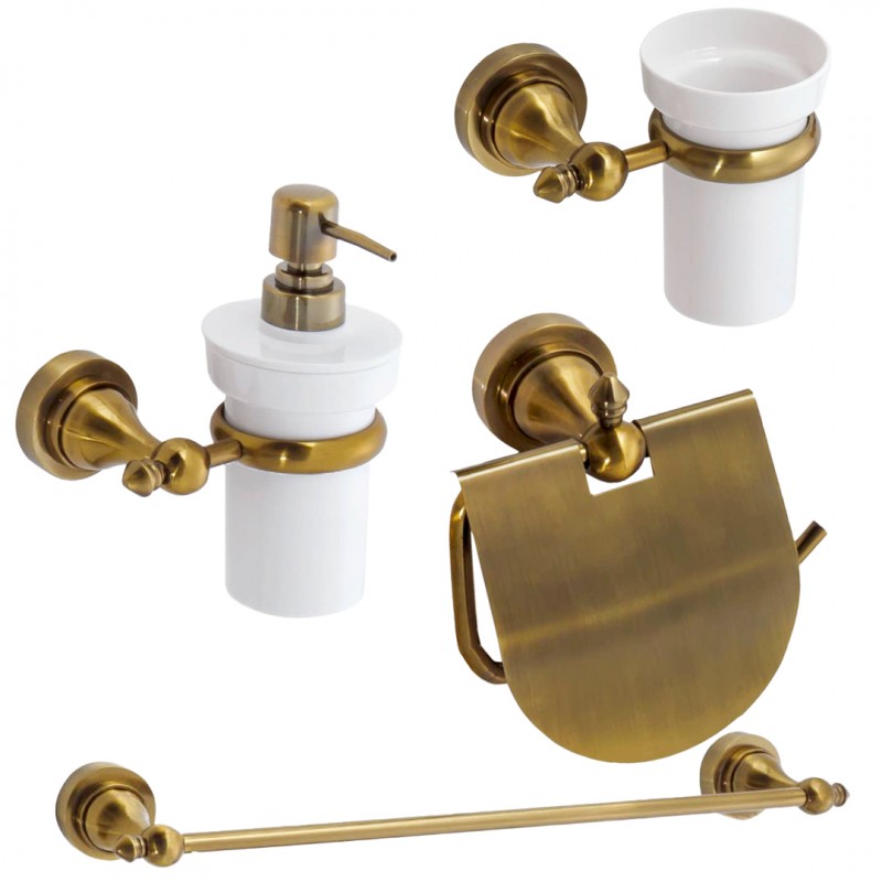 ست سرویس بهداشتی 4 پارچه مدل فینل K700 زیتونی