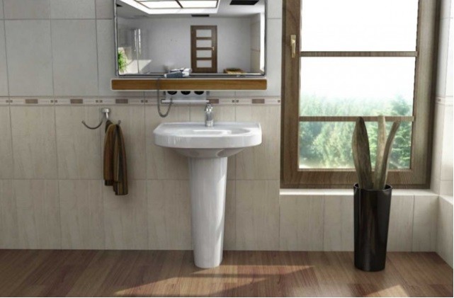 روشویی پایه دار گلسار مدل هلیا