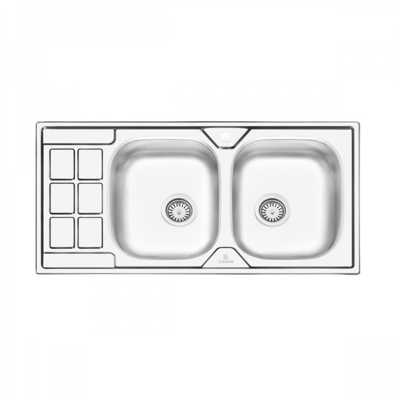 سینک نیمه فانتزی توکار پرنیان استیل مدل  PS 2204