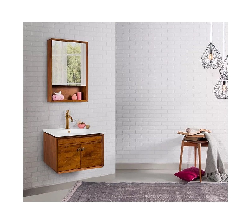 فول ست روشویی کابینتی لوتوس جنس چوب مدل Martin