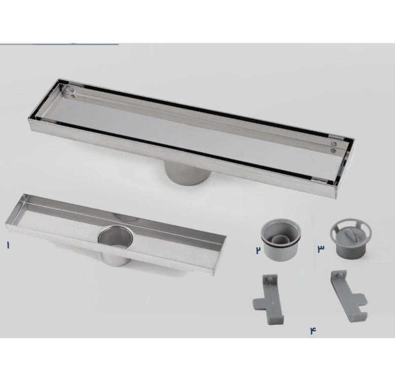 کفشور استیل خطی سرامیک خور دوحالته 30 cm آرین تکنیک