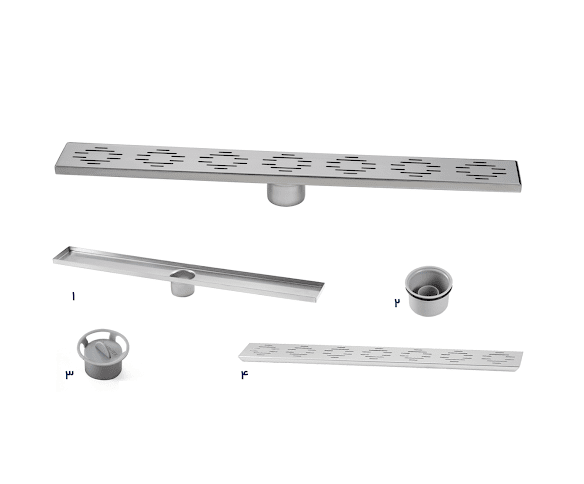 کفشور استیل خطی مشبک 60 cm آرین تکنیک