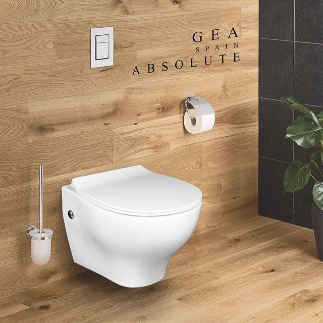 توالت فرنگی دیواری GEA مدل ABSOLUTE rimless