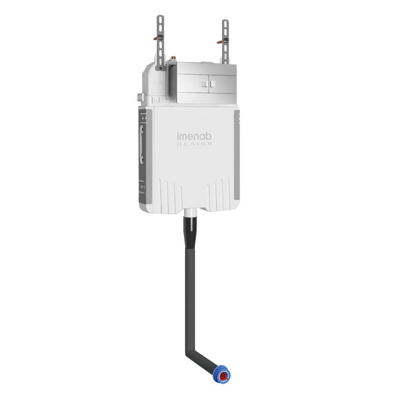 فلاش تانک توکار زمینی ایمن آب مدل کلیک (با پک لوله فلکسیبل)