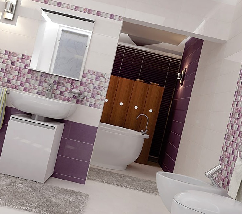 کاشی و سرامیک هرمس سری آلکورا بنفش