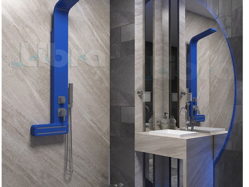 پانل دوش روکار لیبرا مدل ایبیزا آبی