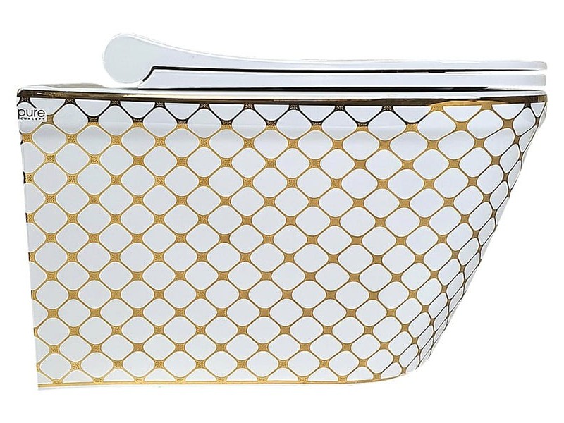 وال هنگ Pure Concept مدل Geometrik سفید طلایی