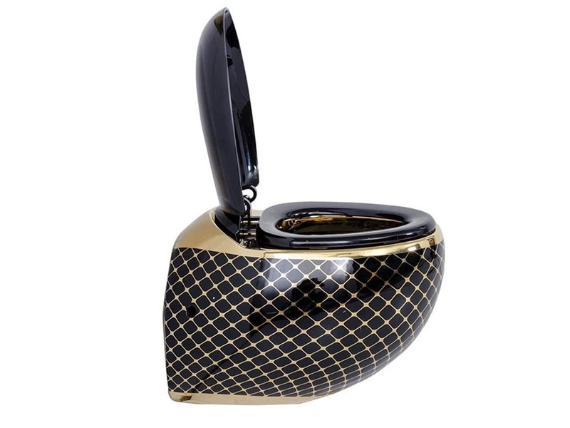 وال هنگ Pure Concept مدل Geometrik مدور مشکی طلایی