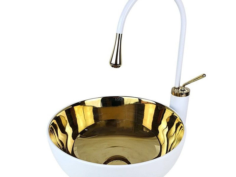 کاسه روشویی Pure Concept سفید طلا