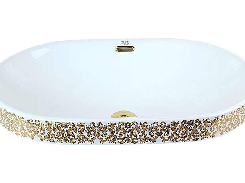 کاسه روشویی Pure Concept سفید طلا