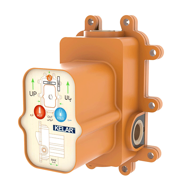 شیر مخلوط کن توکار لاکچری کلار  (جهت دوش تیپ ۵،۳،1)