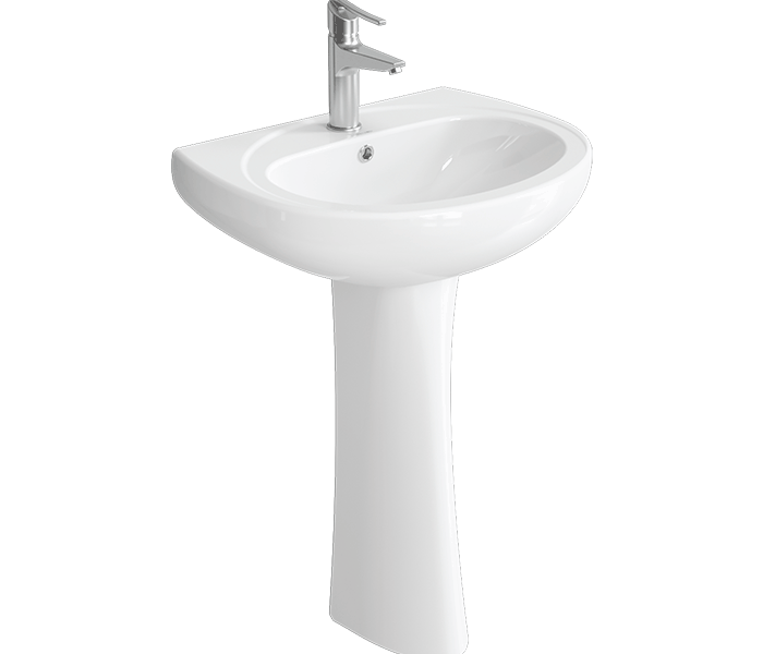 روشویی پایه دار چینی کرد مدل کاملیا