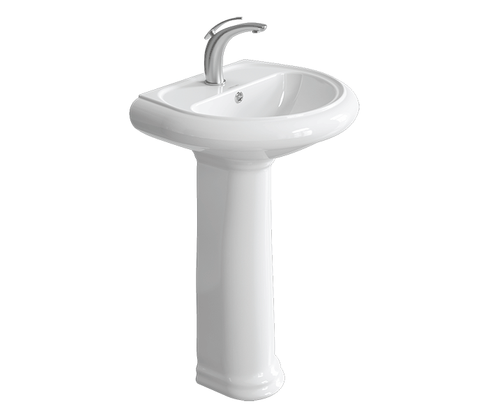 روشویی پایه دار چینی کرد مدل ژاسمین