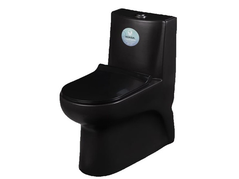 توالت فرنگی آداسا مدل وال مشکی مات