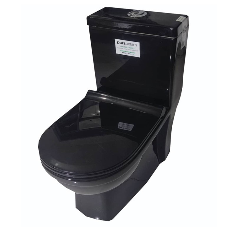 توالت فرنگی پارس سرام مدل شایا مشکی