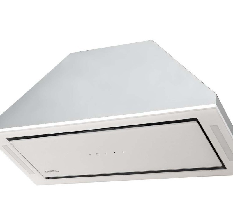 هود مخفی ایلیا استیل مدل دیبا سفید