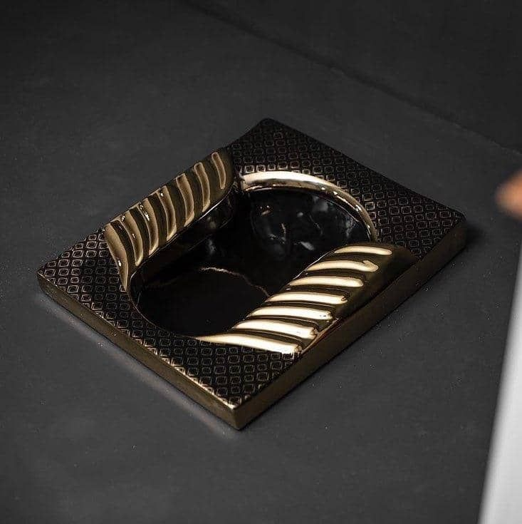 سنگ توالت ایرانی کوتینگ شده  مشکی طلا