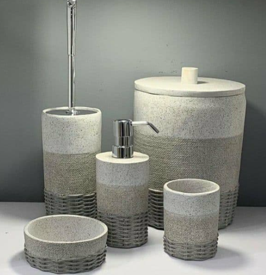 ست  اکسسوری 5 پارچه سرویس بهداشتی بریک برند آذین