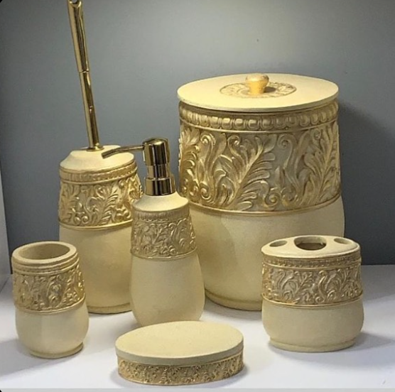 ست اکسسوری 5 پارچه سرویس بهداشتی الماس آذین