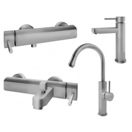 ست شیرالات گرانا مدل مانیس استیل